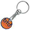 View Image 1 of 2 of Antimicrobial Trolley Coin Keyring - Colours