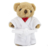 View Image 1 of 2 of 13cm Jointed Honey Bear with Bathrobe