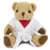View Image 1 of 2 of 20cm Jointed Honey Bear with Bathrobe