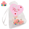 View Image 1 of 2 of Organza Bag - Love Heart Sweet Rolls