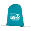 View Image 1 of 6 of Seabrook Recycled Drawstring Bag - Printed