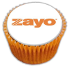 View Image 1 of 5 of DISC Vanilla Filled Cupcake - 5cm Logo Topper