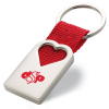 View Image 1 of 3 of Heart Metal Keyring
