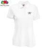 View Image 1 of 1 of DISC Fruit of The Loom Women's Value Polo - White - Printed