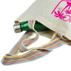 View Image 1 of 3 of Bowcast 6oz Cotton Shopper with Rainbow Handles - Printed