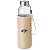 View Image 1 of 7 of Utah Glass Water Bottle with Jute Pouch
