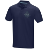 View Image 1 of 4 of Graphite Organic Cotton Men's Polo - Printed