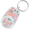 View Image 1 of 8 of Pop Coin Trolley Recycled Keyring - White