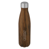 View Image 1 of 5 of Cove 500ml Wood-Look Vacuum Insulated Bottle - Engraved