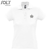View Image 1 of 1 of SOL's Passion Women's Polo - White - Printed