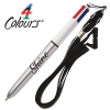View Image 1 of 6 of BIC® 4 Colours Shine Pen with Lanyard