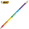 View Image 1 of 3 of BIC® Evolution Pencil with Eraser - Rainbow Design