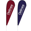 View Image 1 of 1 of 2m Teardrop Flag - Double Sided Print - Without Base