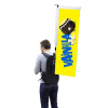 View Image 1 of 5 of Backpack Flag - Rectangle - Double Sided Print