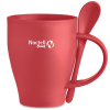 View Image 1 of 3 of DISC Plastic Mug with Spoon
