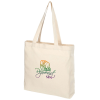 View Image 1 of 2 of Pheebs 7oz Recycled Large Tote - Natural - Digital Print
