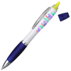 View Image 1 of 2 of Curvy Pen with Highlighter - Digital Print - 3 Day