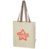 View Image 1 of 5 of 6oz Recycled Cotton Tote with Rainbow Handles