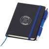 View Image 1 of 2 of DISC Noir A6 Notebook with Curvy Pen - Clearance