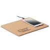 View Image 1 of 5 of Cork Mousemat with 15W Wireless Charger