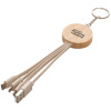 View Image 1 of 3 of Wheatly Charger Keyring - Round - Printed