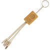 View Image 1 of 3 of Wheatly Charger Keyring - Rectangle - Engraved