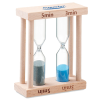 View Image 1 of 4 of Set of 2 Wooden Sand Timer