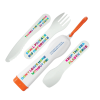 View Image 1 of 9 of Lunch Mate Recycled Cutlery Set - White - Digital Printed Case & Cutlery