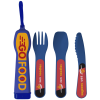 View Image 1 of 8 of Lunch Mate Recycled Cutlery Set - Colours - Digital Printed Case & Cutlery