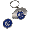 View Image 1 of 3 of Car Trolley Coin Keyring