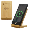 View Image 1 of 5 of Bamboo Phone Charger Stand
