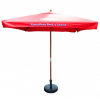 View Image 1 of 9 of 2m Square Wooden Parasol