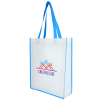 View Image 1 of 2 of Contrast Non-Woven Shopper - Digital Print