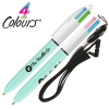 View Image 1 of 6 of BIC® 4 Colours Fashion Inks Pen with Lanyard