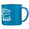 View Image 1 of 1 of 285ml Enamel Mug - Bright Colours - Wrap-Around Print