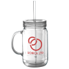View Image 1 of 1 of Mason Jar with Straw