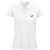 View Image 1 of 3 of SOL's Planet Women's Organic Cotton Polo - White - Embroidered