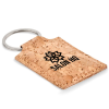 View Image 1 of 3 of Cork Rectangle Keyring