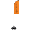 View Image 1 of 3 of 2.4m Feather Flag - Single Sided Print - With Base