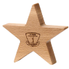 View Image 1 of 1 of 130mm Beech Star Award - Engraved