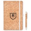 View Image 1 of 9 of Suber Cork Notebook & Pen