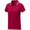 View Image 1 of 6 of Amarago Women's Contrast Trim Polo Shirt - Embroidered