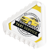 View Image 1 of 6 of Recycled Tri Ice Scraper - White
