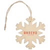 View Image 1 of 2 of Snowflake Wooden Tree Hanger