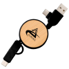 View Image 1 of 5 of Warta Bamboo Extendable Charging Cable