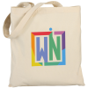 View Image 1 of 2 of Wetherby Cotton Tote Bag - Natural - Digital Print