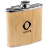 View Image 1 of 2 of Bamboo Hip Flask