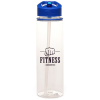 View Image 1 of 7 of Evander 725ml Recycled Sports Bottle - Clear - Printed - 3 Day