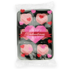 View Image 1 of 2 of Flow Wrapped Tray - Raspberry Heart - Chocolate Truffles - Valentines