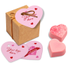 View Image 1 of 2 of Kraft Cube - Raspberry Heart - Chocolate Truffles - Valentines